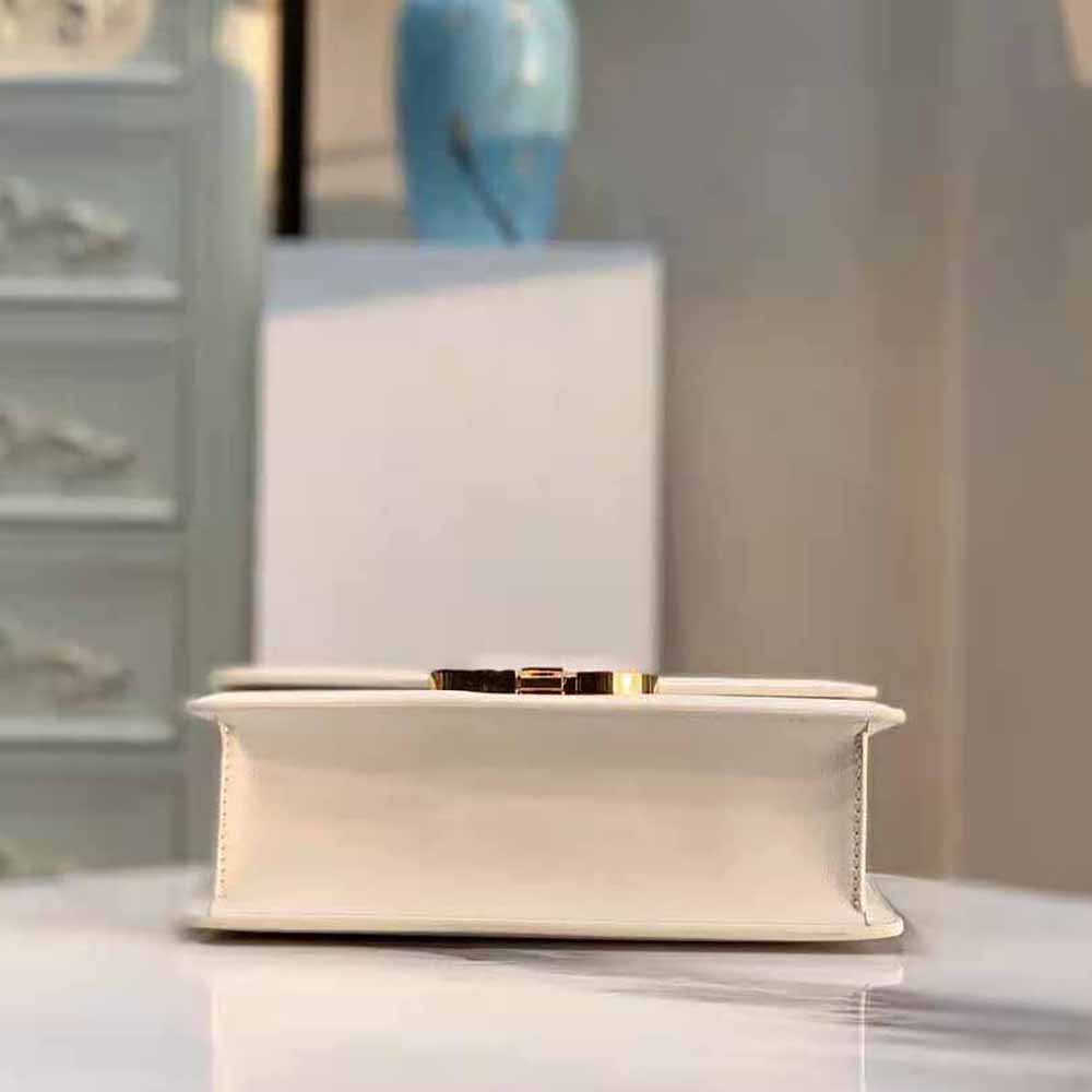 Dior Women 30 Montaigne Bag Des Vents Box Calfskin-White