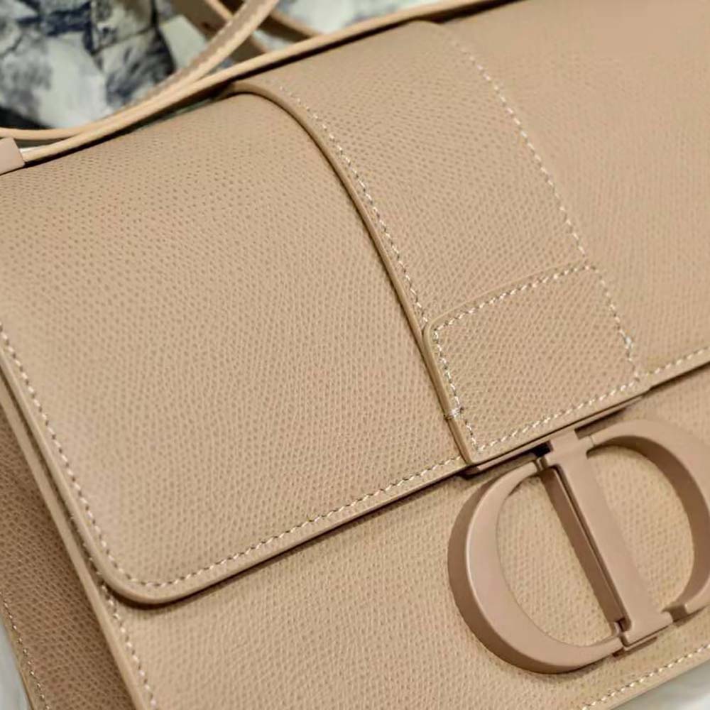 Dior Women 30 Montaigne Bag Ultramatte Grained Calfskin-Pink