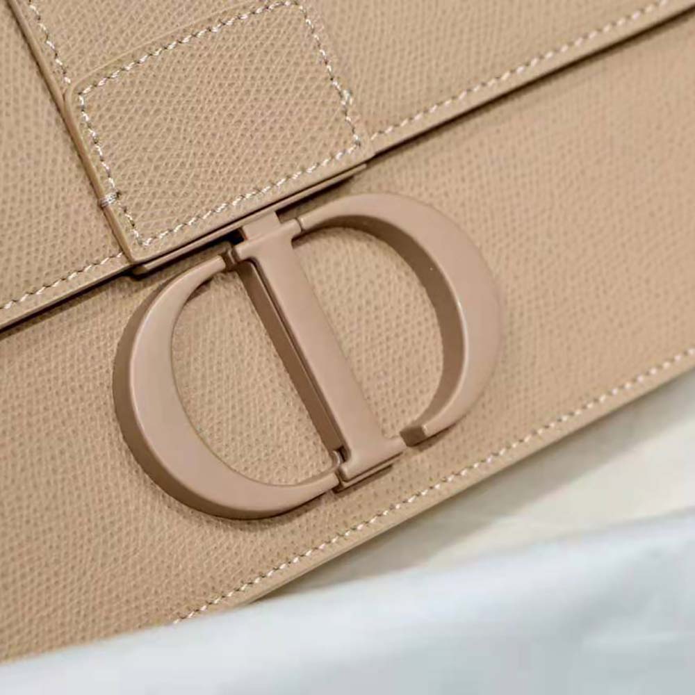 Dior Women 30 Montaigne Bag Ultramatte Grained Calfskin-Pink