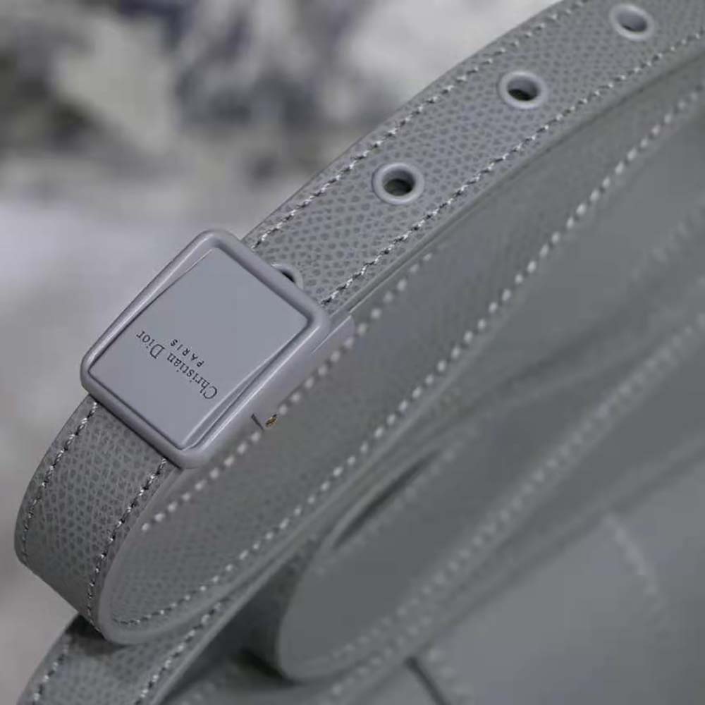 Dior Women 30 Montaigne Bag Ultramatte Grained Calfskin-Silver