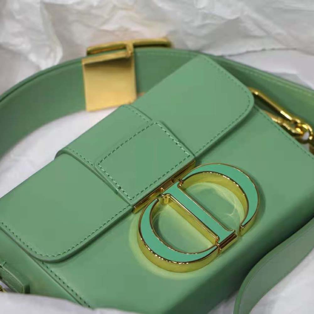 Dior Women 30 Montaigne Box Bag Mint Green Box Calfskin