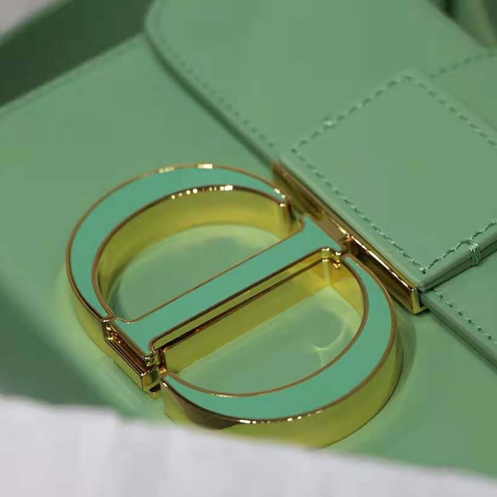 Dior Women 30 Montaigne Box Bag Mint Green Box Calfskin