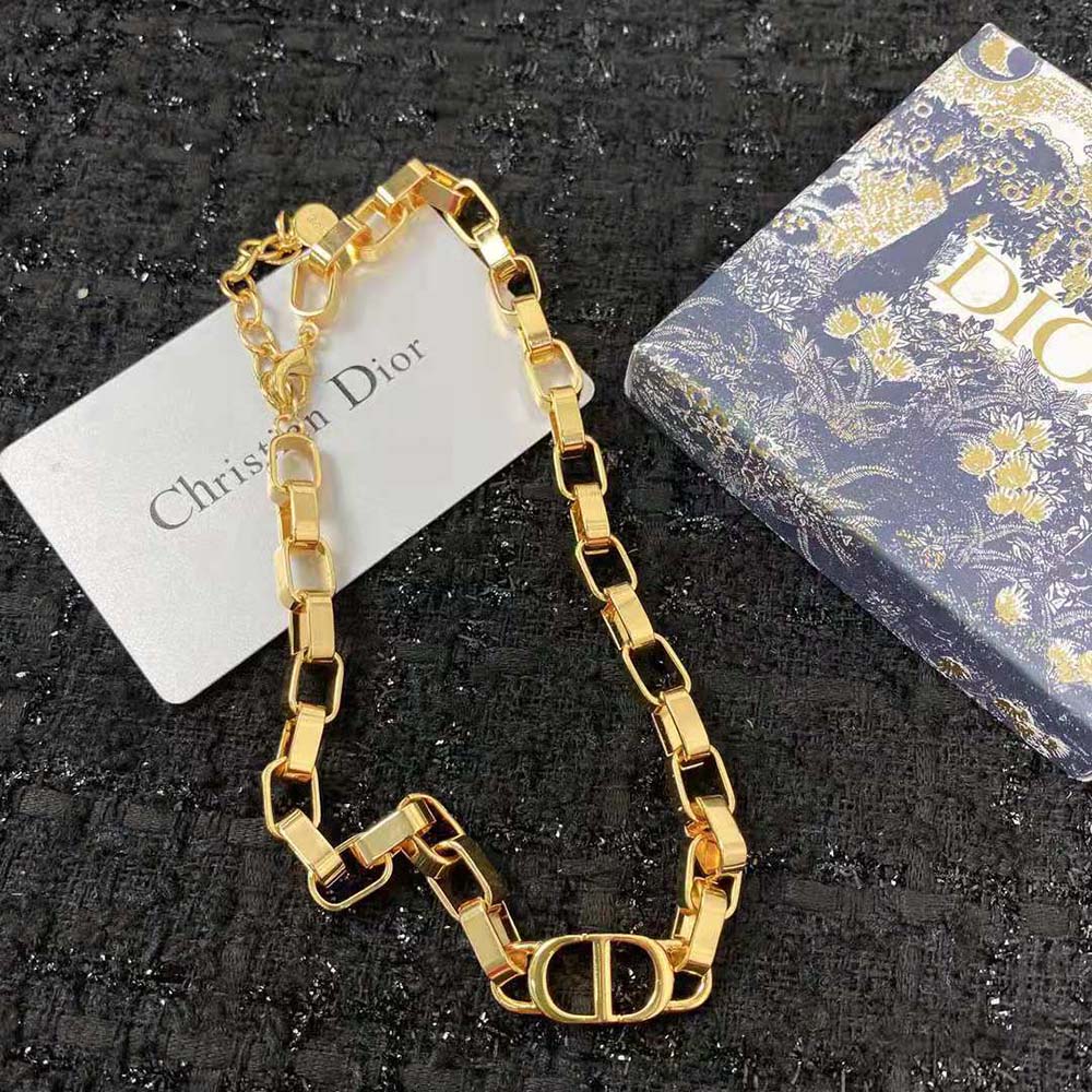 Dior Women 30 Montaigne Necklace Gold-Finish Metal