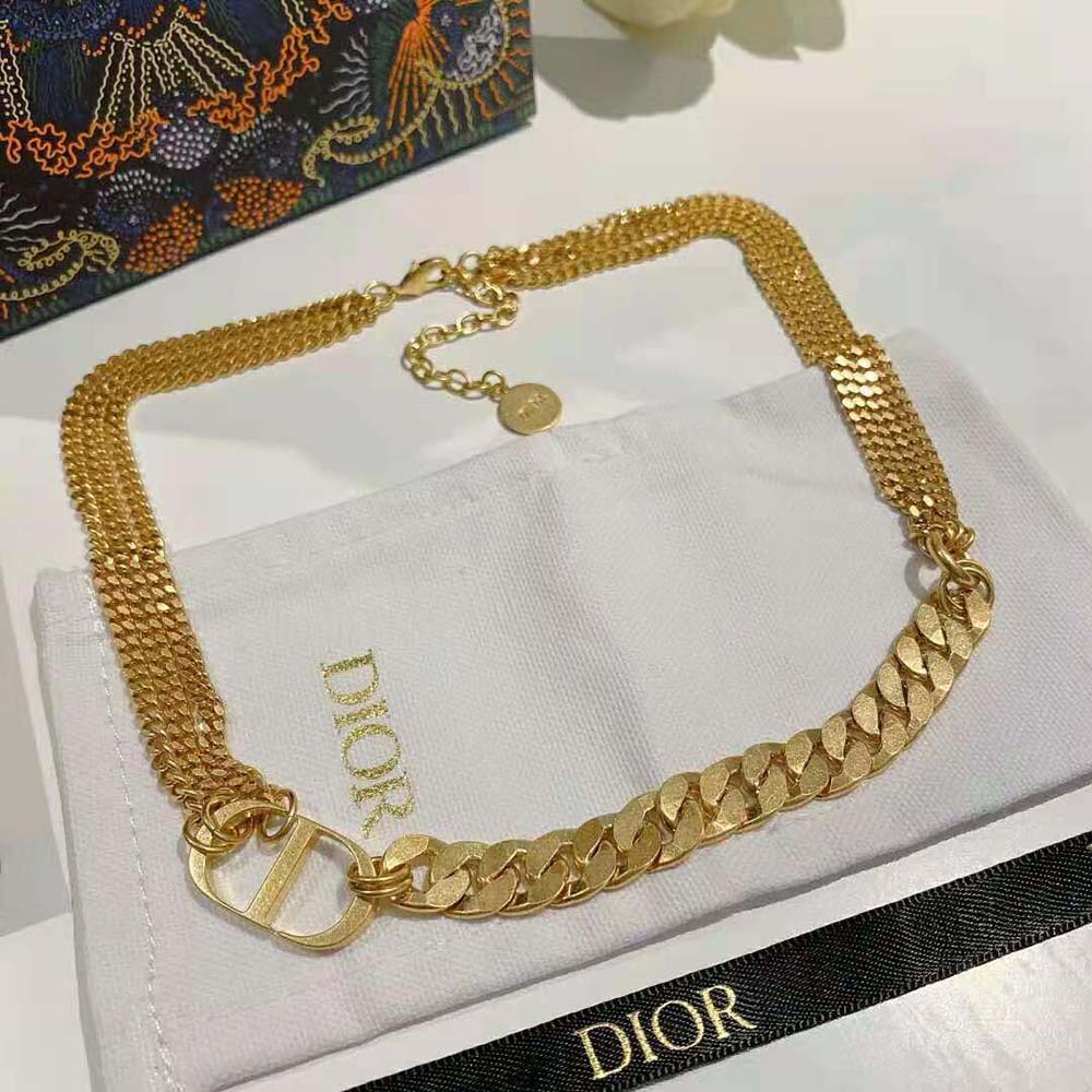 Dior Women 30 Montaigne Necklace Gold-Finish Metal