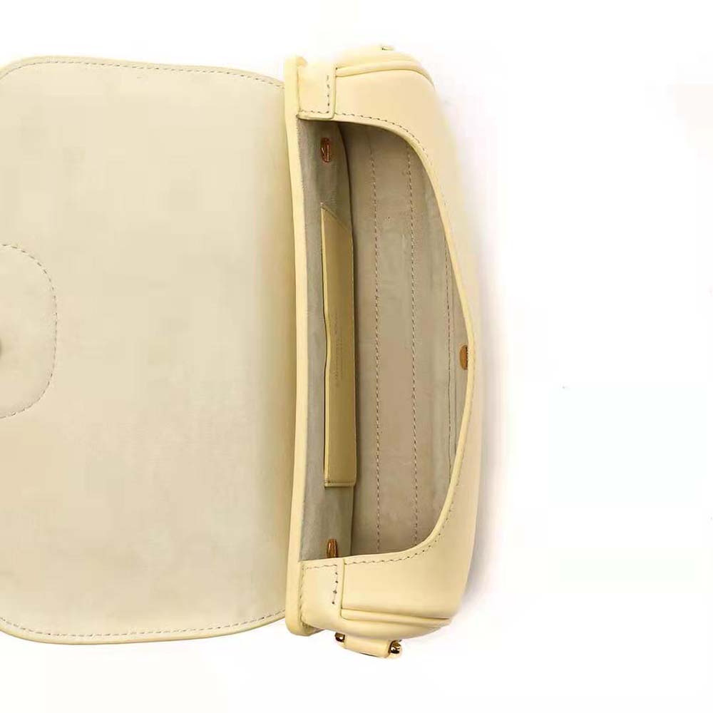 Dior Women Bobby East-West Bag Pale Yellow Box Calfskin
