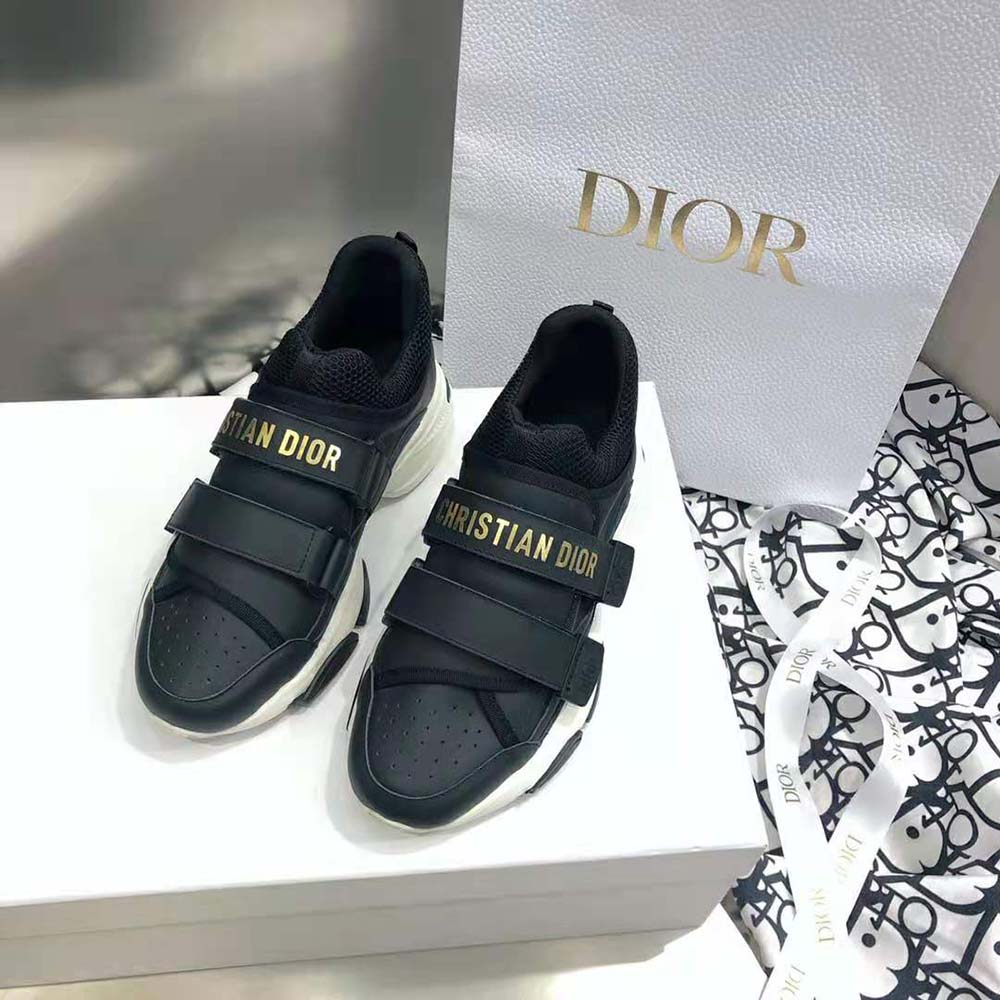 Dior Women D-wander Sneaker Black Calfskin