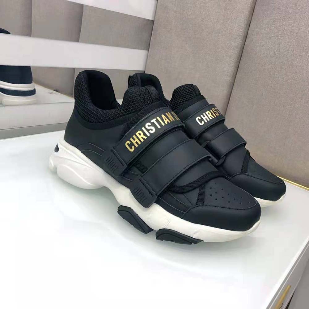 Dior Women D-wander Sneaker Black Calfskin