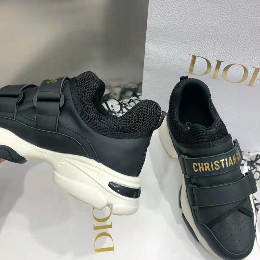 Dior Women D-wander Sneaker Black Calfskin
