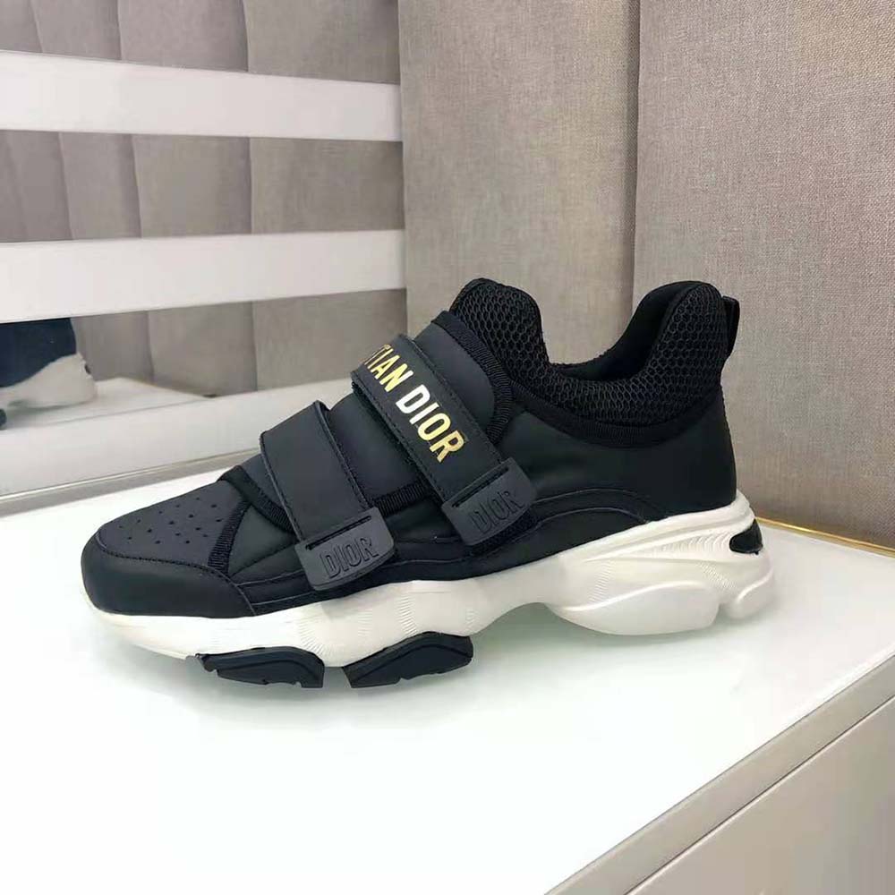 Dior Women D-wander Sneaker Black Calfskin