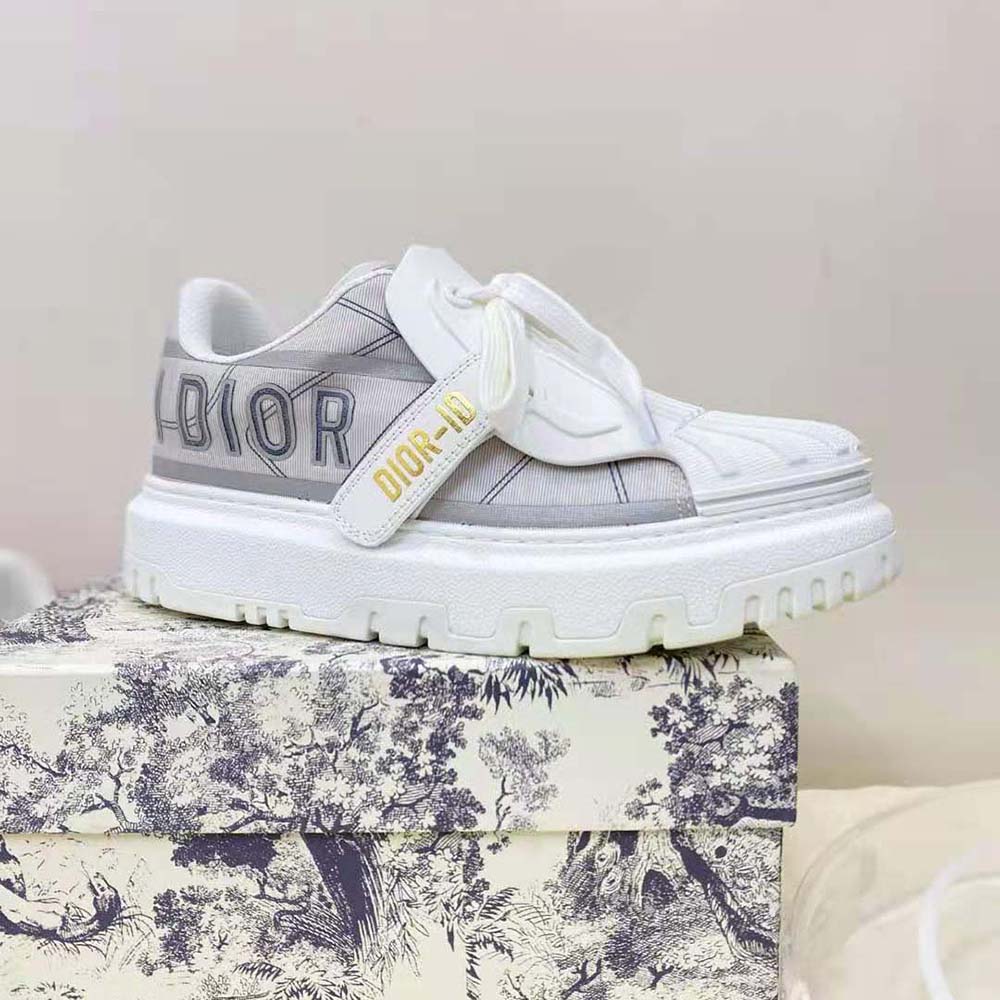 Dior Women Dior-id Sneaker Gray Reflective Technical Fabric