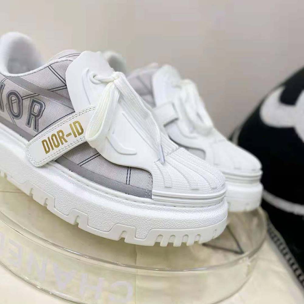 Dior Women Dior-id Sneaker Gray Reflective Technical Fabric