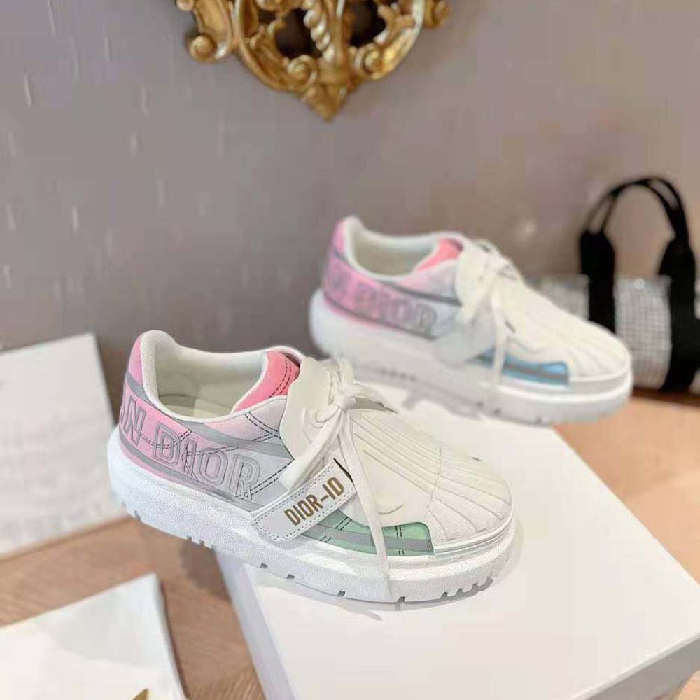 Dior Women Dior-id Sneaker Multicolor Gradient and Reflective Technical Fabric