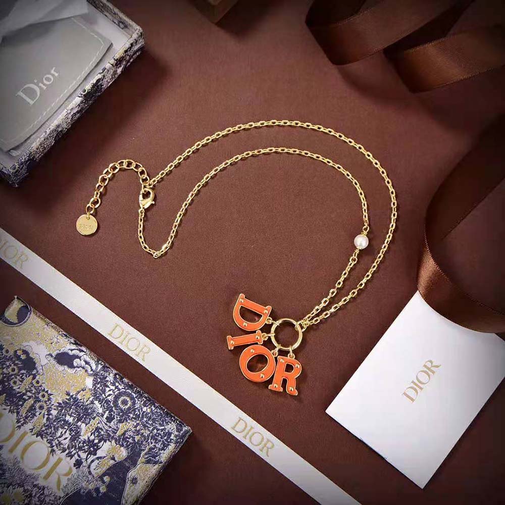 Dior Women Dio(r)evolution Necklace Gold-Finish Metal