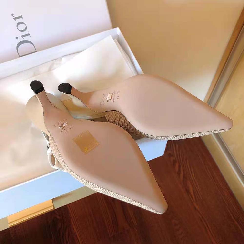 Dior Women J Adior Slingback Pump Nude Technical Fabric