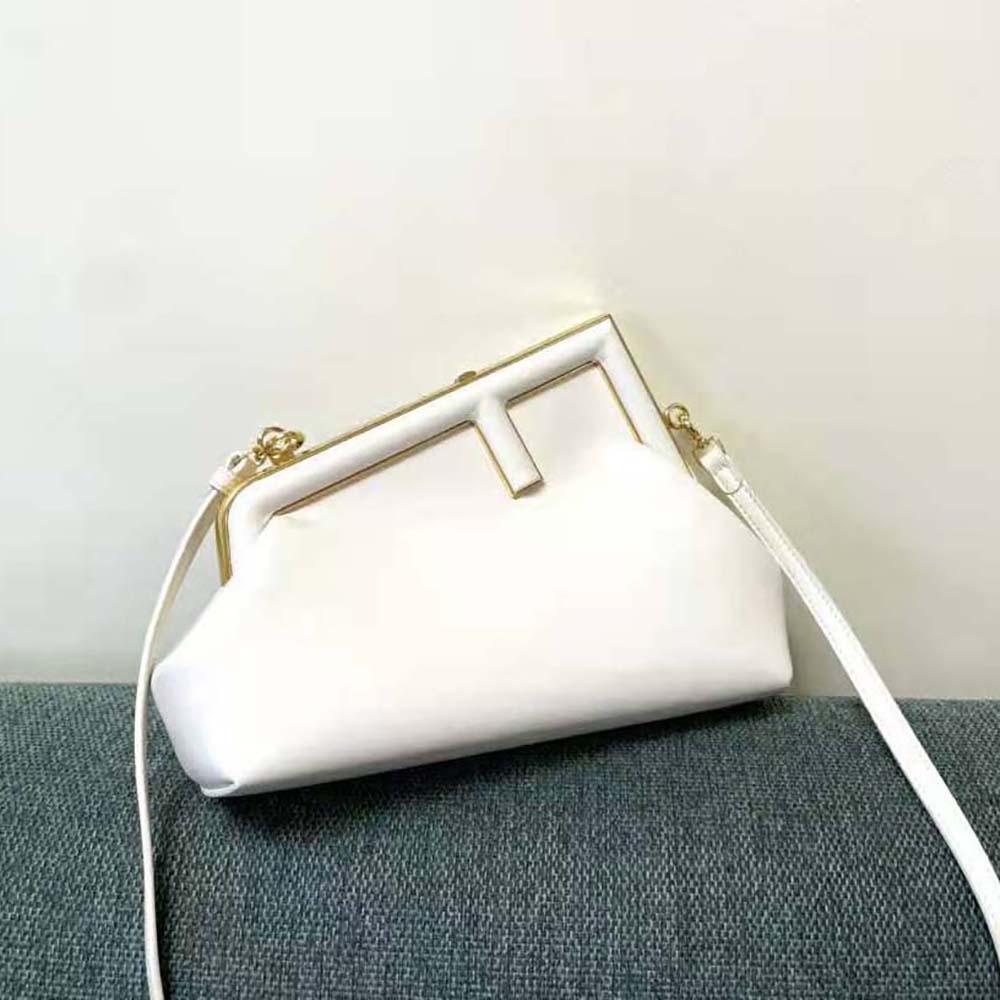 Fendi Women First Small White Leather Bag