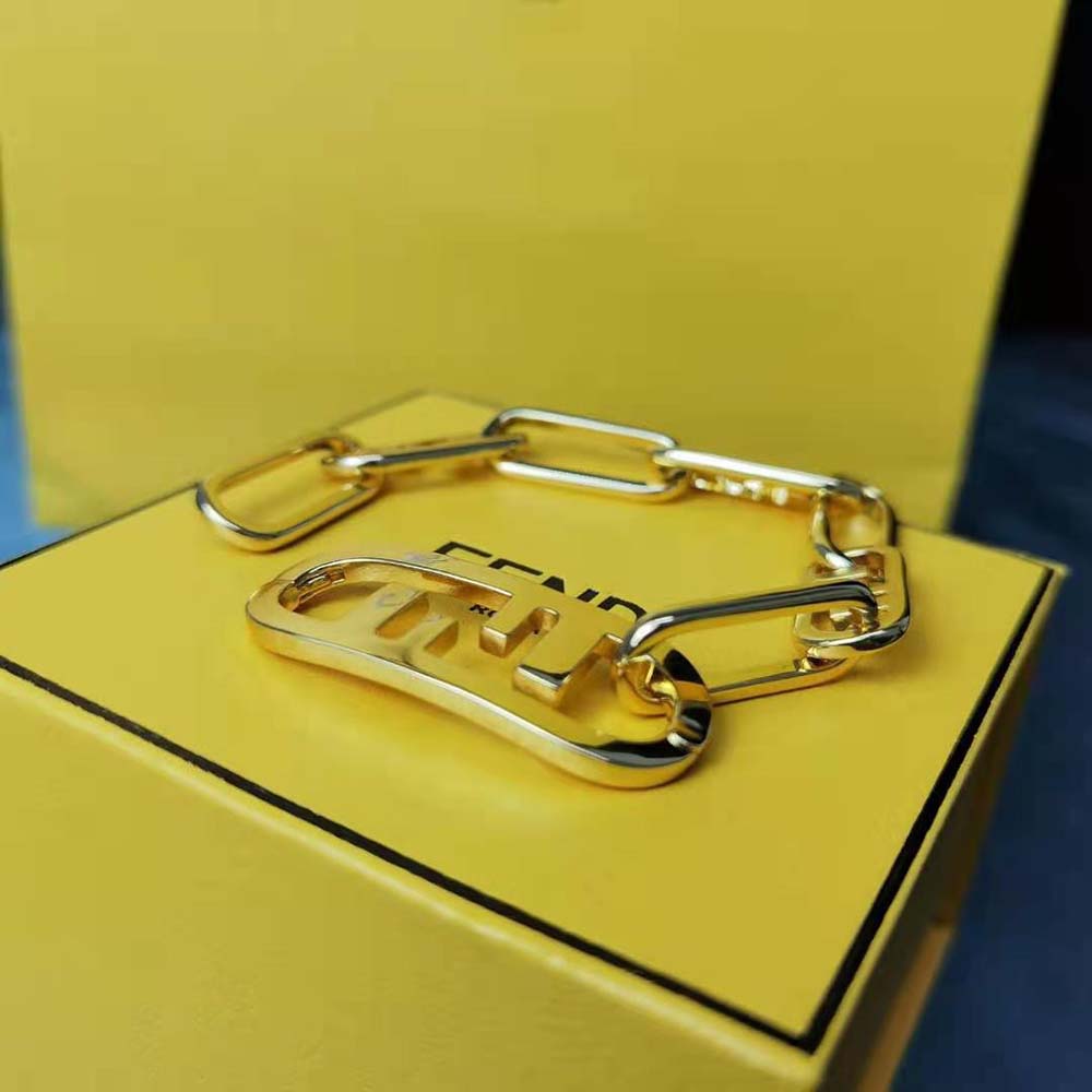 Fendi Women Olock Bracelet Gold-Colored