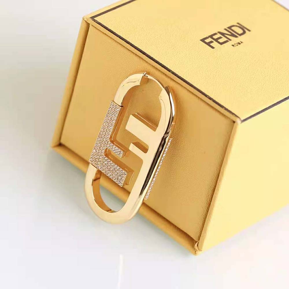 Fendi Women O’lock Single Earring with Gold-color Earrings