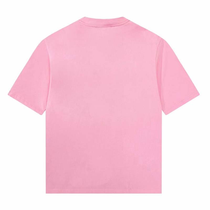 Gucci GG Women Gucci Pineapple Cotton T-Shirt Pink Jersey Crewneck Oversize Fit