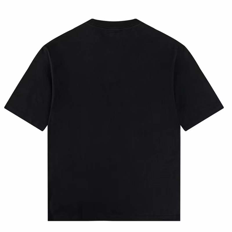 Gucci GG Women Cotton Jersey T-Shirt Black Gucci Mirror Print Crewneck Oversize Fit