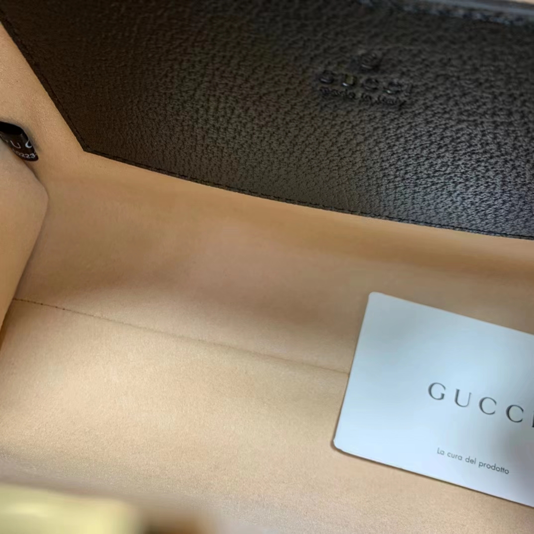 Gucci GG Women Diana Small Tote Bag Double G Black Leather