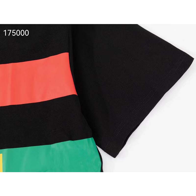 Gucci GG Women Gucci 100 Cotton T-Shirt Black Cotton Jersey Crewneck Oversize Fit