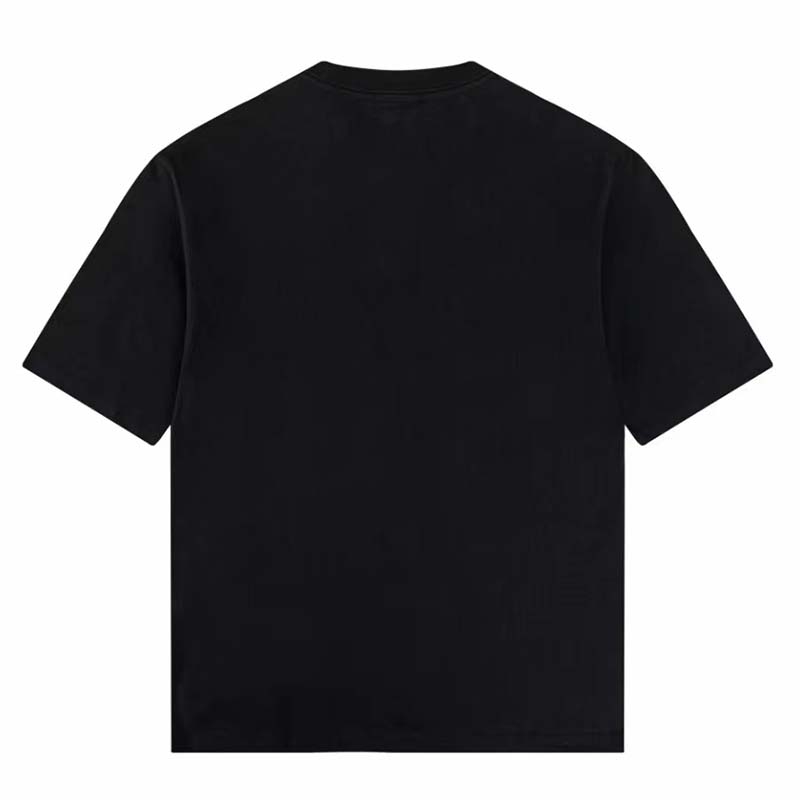 Gucci GG Women Gucci 100 Cotton T-Shirt Black Cotton Jersey Crewneck Oversize Fit