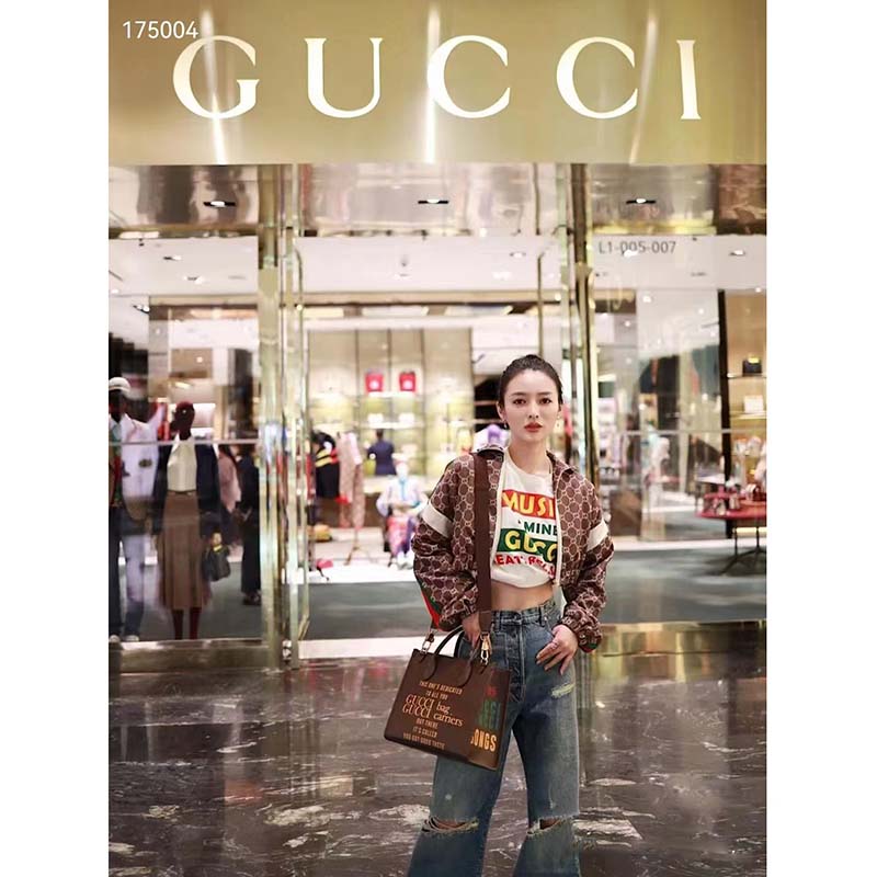 Gucci GG Women Gucci 100 Cotton T-Shirt White Cotton Jersey Crewneck Oversize Fit