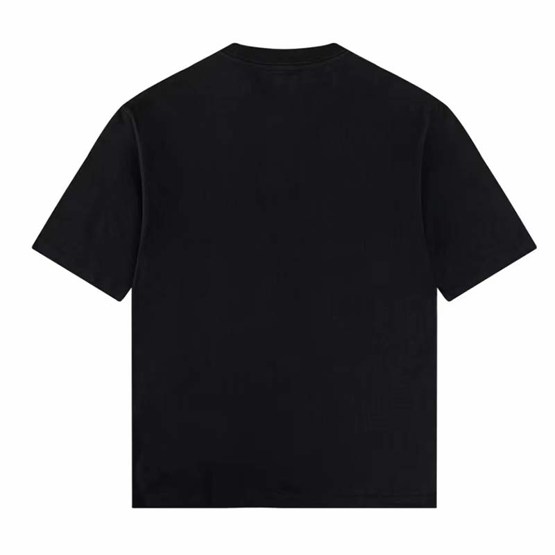 Gucci GG Women Original Gucci Print Oversize T-Shirt Black Cotton Jersey Crewneck