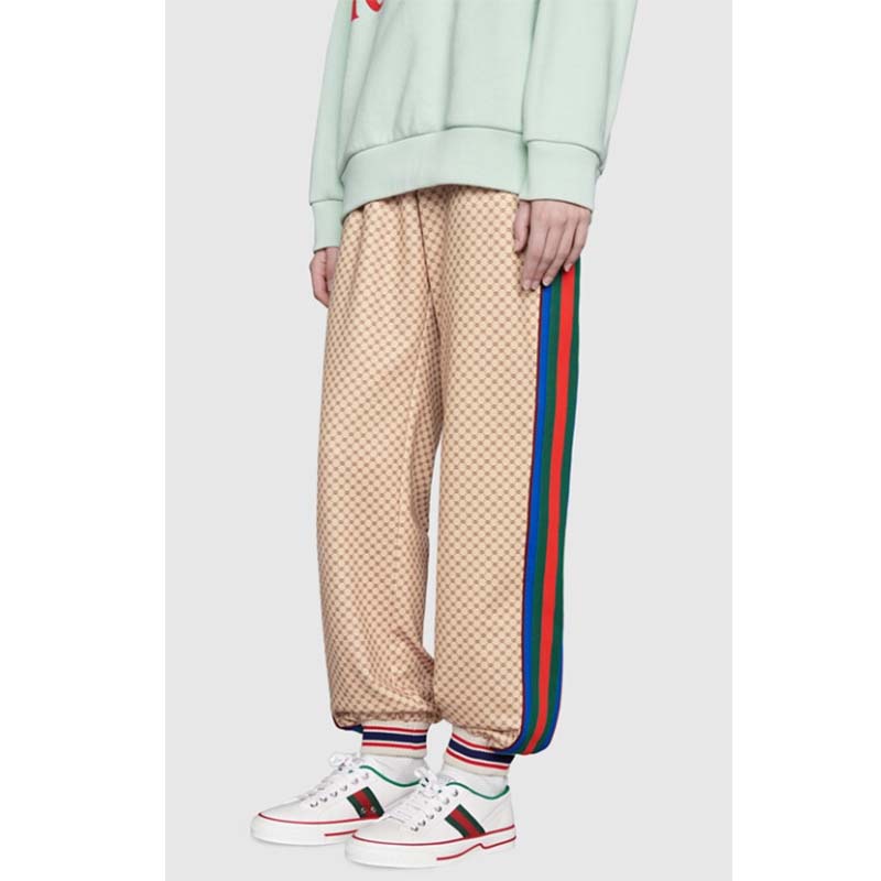 Gucci Unisex Gucci Tennis 1977 Sneaker White Leather Green Red Web Flat