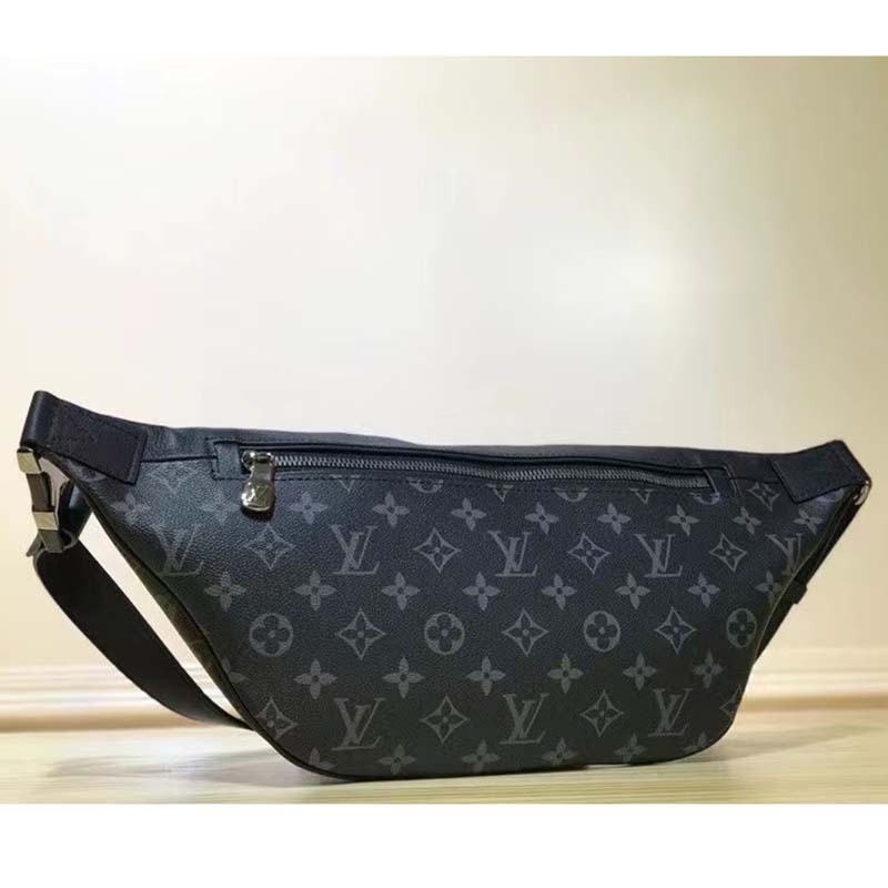 Louis Vuitton LV Men Discovery Bumbag PM Grey Monogram Eclipse Canvas