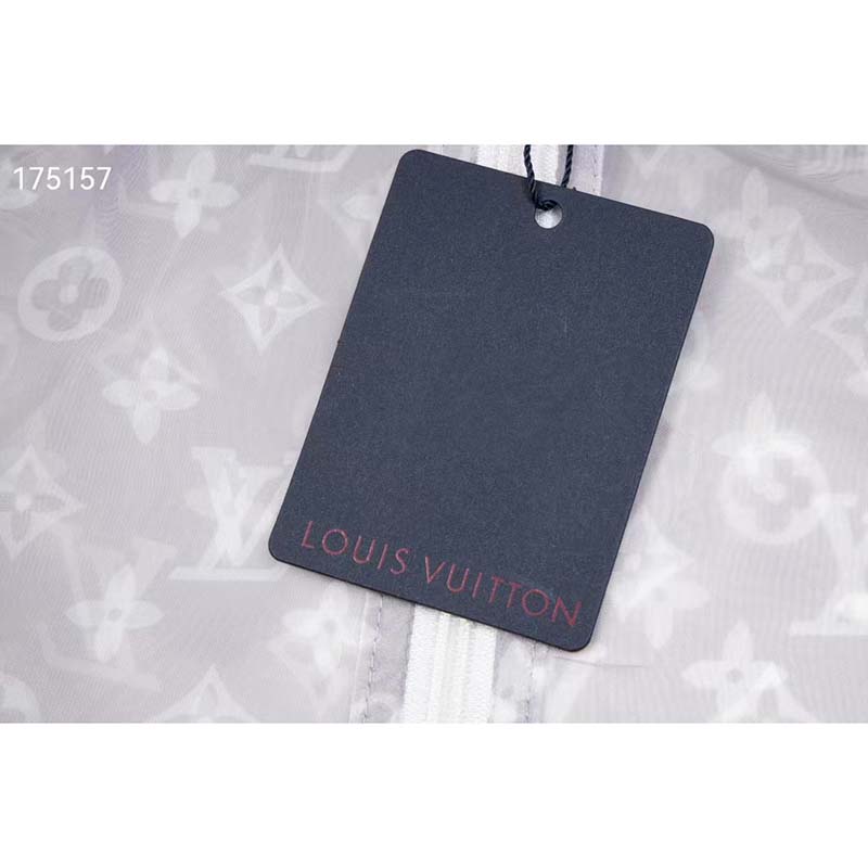 Louis Vuitton LV Men Organza Track Top Polyester Translucent Regular Fit