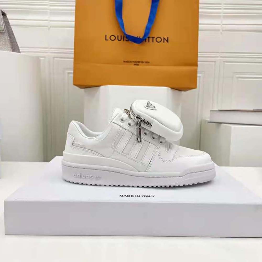 Prada Women Adidas for Prada Re-Nylon Forum Sneakers-White