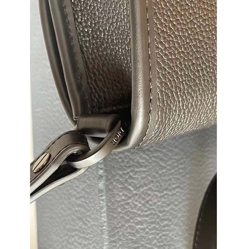 Dior Unisex CD Gallop Messenger Bag Black Grained Calfskin Interior Embossed Signature
