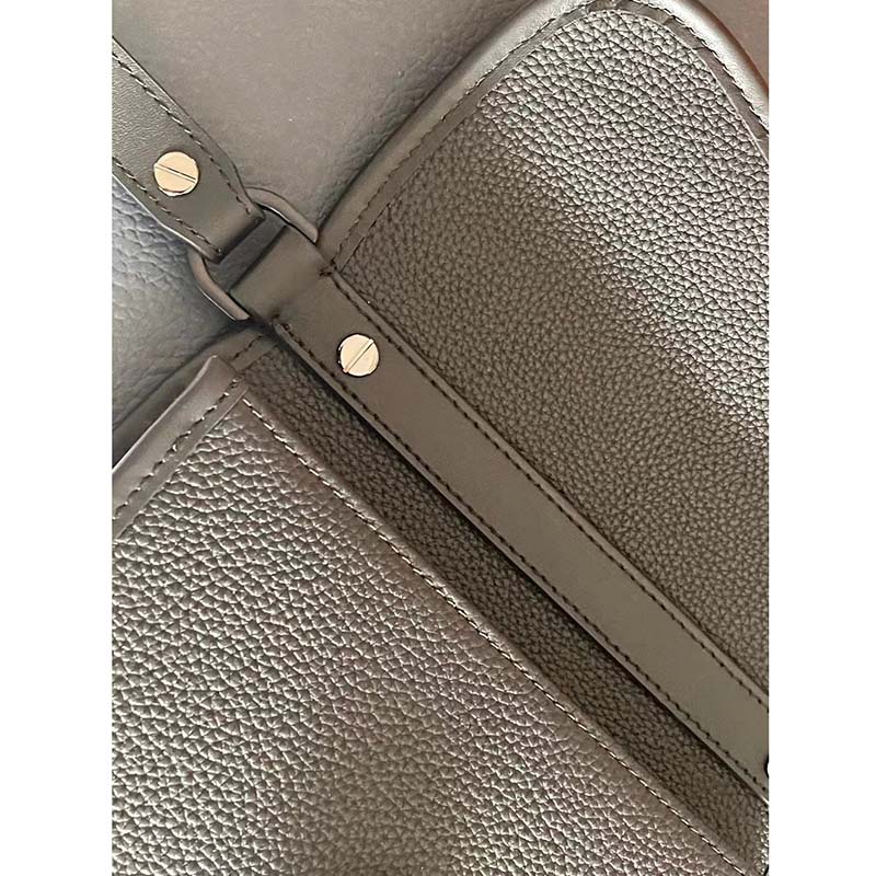 Dior Unisex CD Gallop Messenger Bag Black Grained Calfskin Interior Embossed Signature