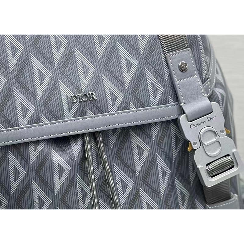Dior Unisex CD Hit The Road Backpack Dior Gray CD Diamond Canvas