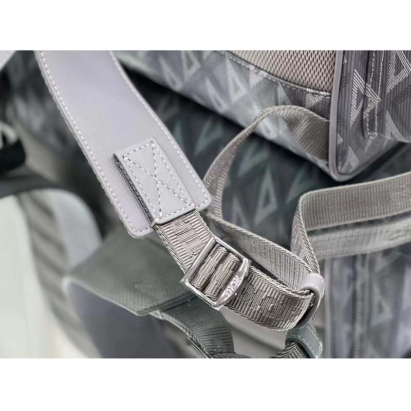 Dior Unisex CD Hit The Road Backpack Dior Gray CD Diamond Canvas