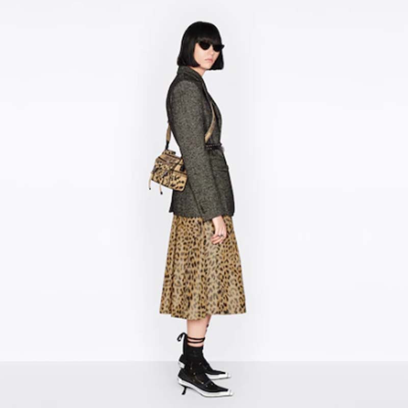 Dior Unisex CD Small Diorcamp Bag Beige Multicolor Mizza Embroidery