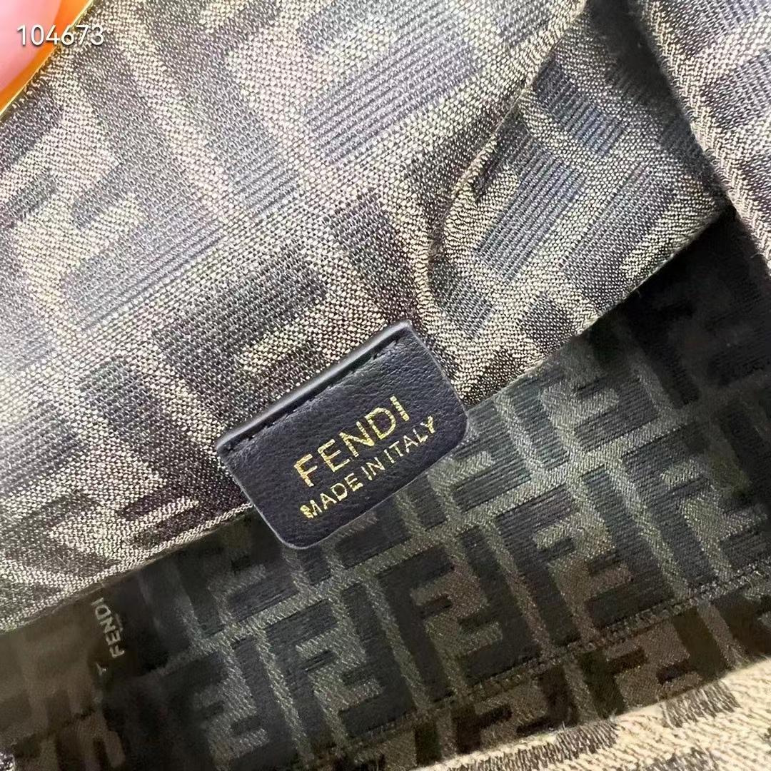 Fendi Women First Medium Light Blue Leather Bag