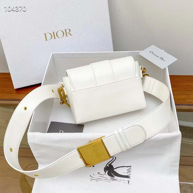 Dior Women CD 30 Montaigne Bag Latte Box Calfskin