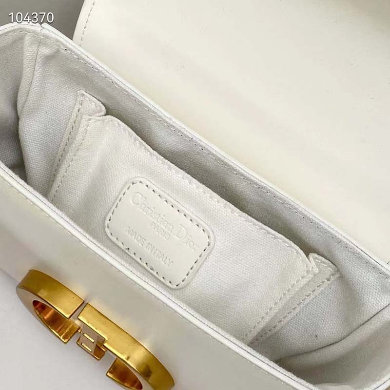 Dior Women CD 30 Montaigne Bag Latte Box Calfskin