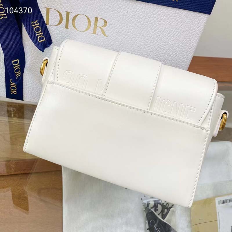 Dior Women CD 30 Montaigne Bag Latte Box Calfskin