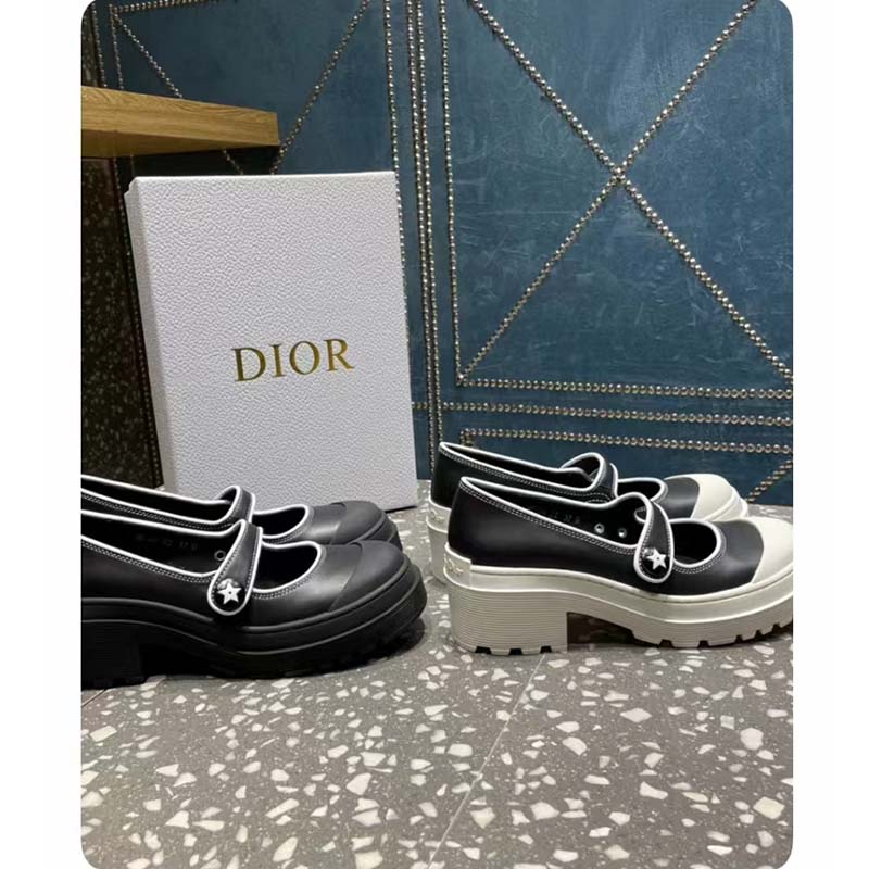 Dior Women CD Shoes D-Doll 2.0 Pump Black Supple Calfskin 3.5 cm Heel