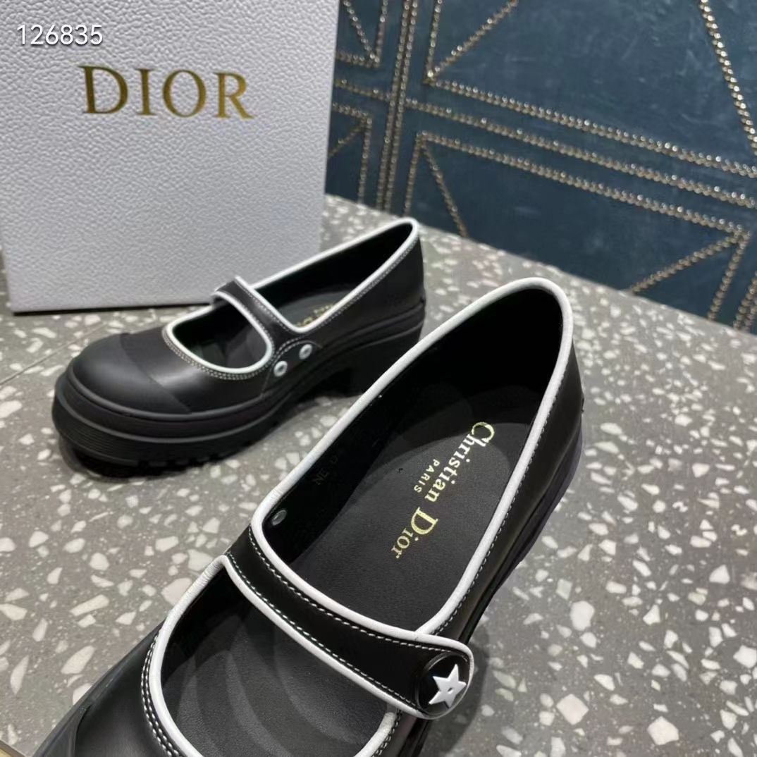 Dior Women CD Shoes D-Doll 2.0 Pump Black Supple Calfskin 3.5 cm Heel