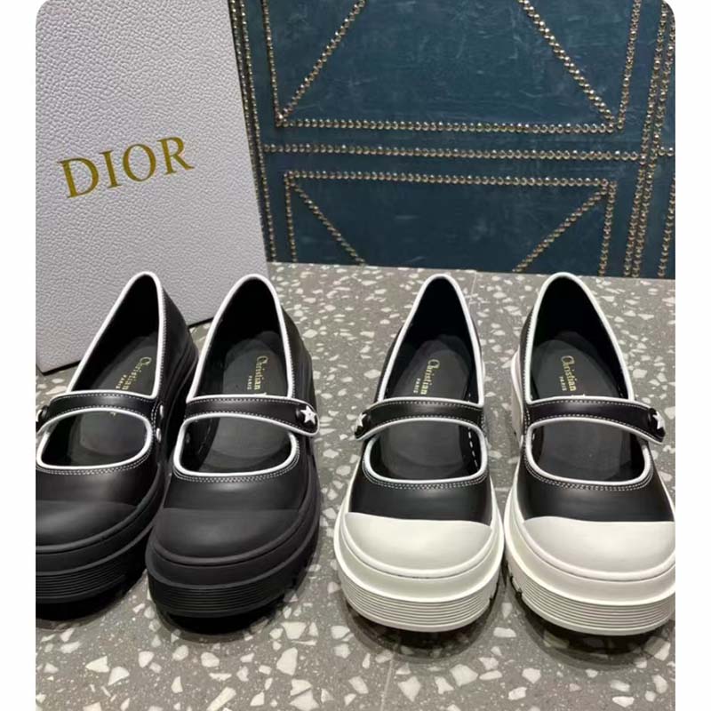 Dior Women CD Shoes D-Doll 2.0 Pump Black Supple Calfskin 3.5 cm Heel
