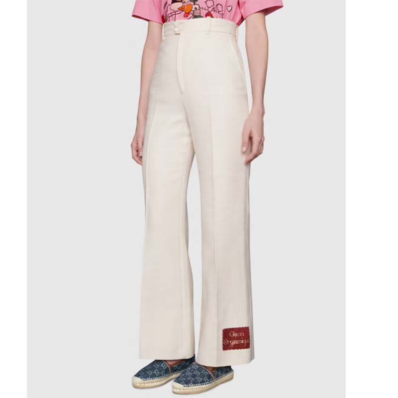 Gucci GG Unisex Jacquard Espadrille Navy Washed Organic GG Jacquard Denim