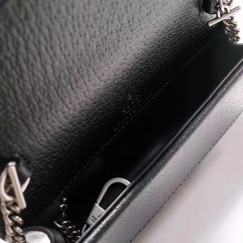 Gucci GG Women Dionysus GG Super Mini Bag Black Ivory GG Denim Jacquard
