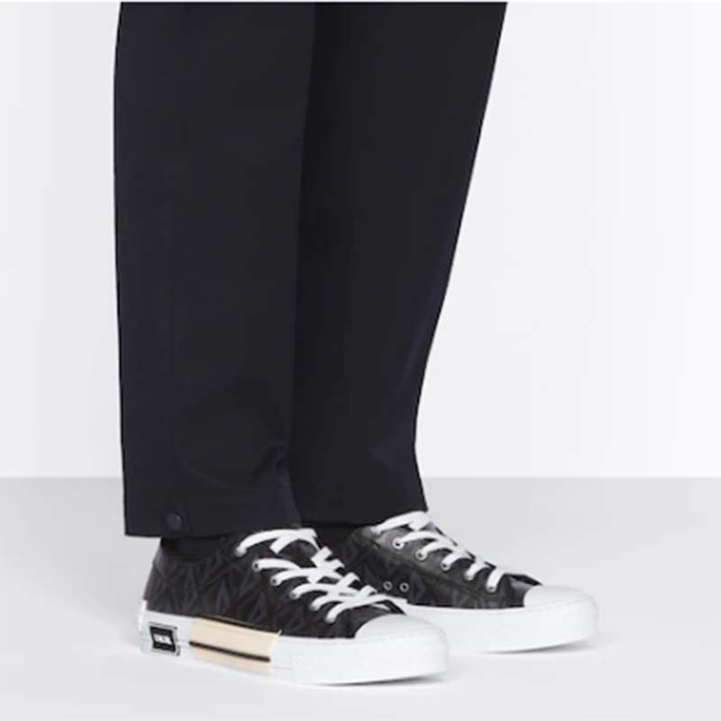 Dior Unisex B23 Low Top Sneaker Black CD Diamond Canvas