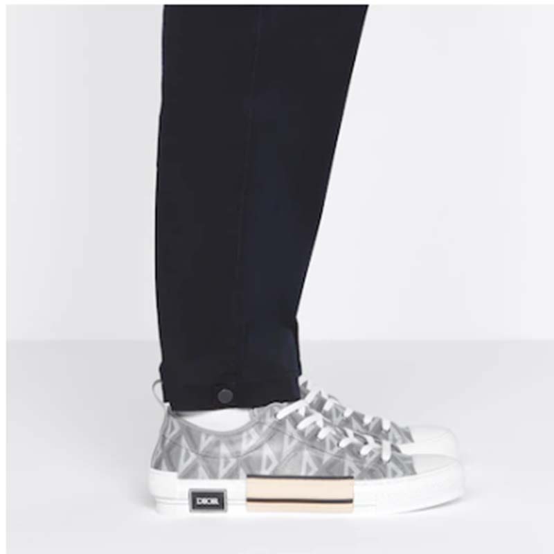 Dior Unisex B23 Low Top Sneaker Gray CD Diamond Canvas
