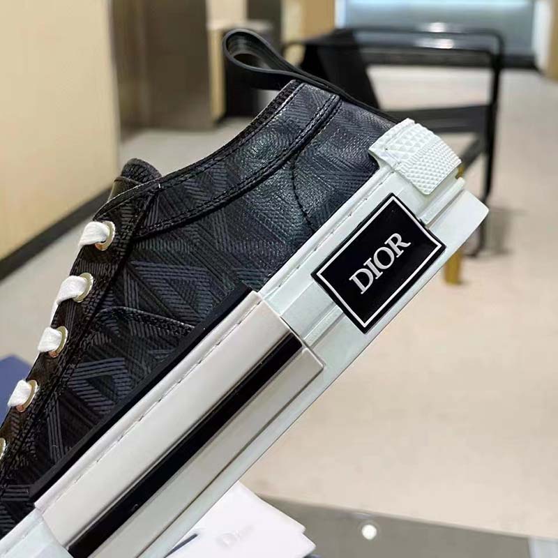 Dior Unisex B23 Low Top Sneaker Black CD Diamond Canvas