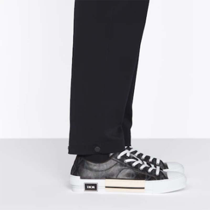 Dior Unisex B23 Low Top Sneaker Black CD Diamond Canvas